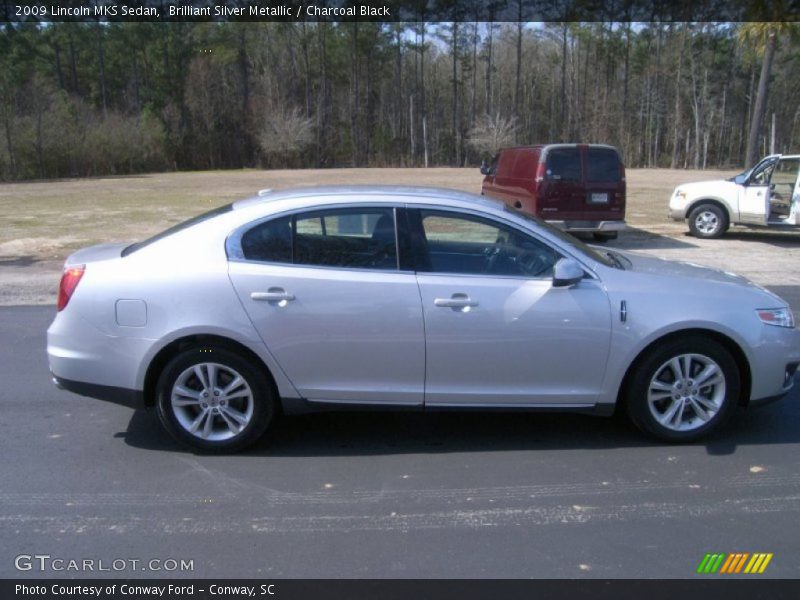 Brilliant Silver Metallic / Charcoal Black 2009 Lincoln MKS Sedan