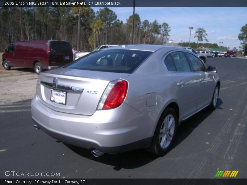 Brilliant Silver Metallic / Charcoal Black 2009 Lincoln MKS Sedan