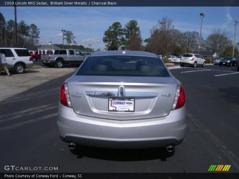 Brilliant Silver Metallic / Charcoal Black 2009 Lincoln MKS Sedan