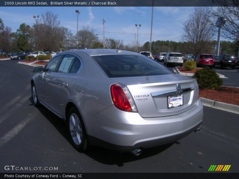 Brilliant Silver Metallic / Charcoal Black 2009 Lincoln MKS Sedan
