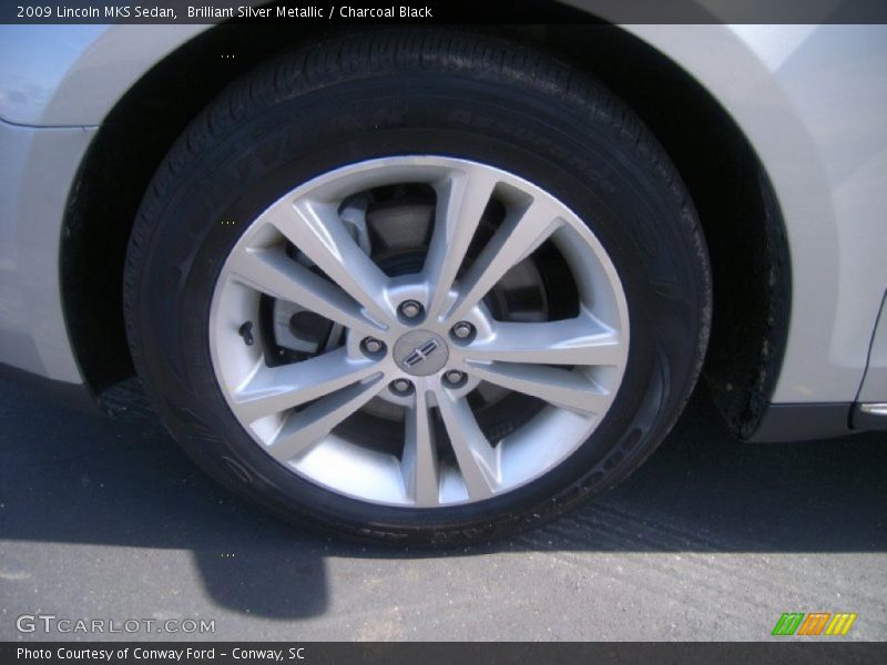 Brilliant Silver Metallic / Charcoal Black 2009 Lincoln MKS Sedan
