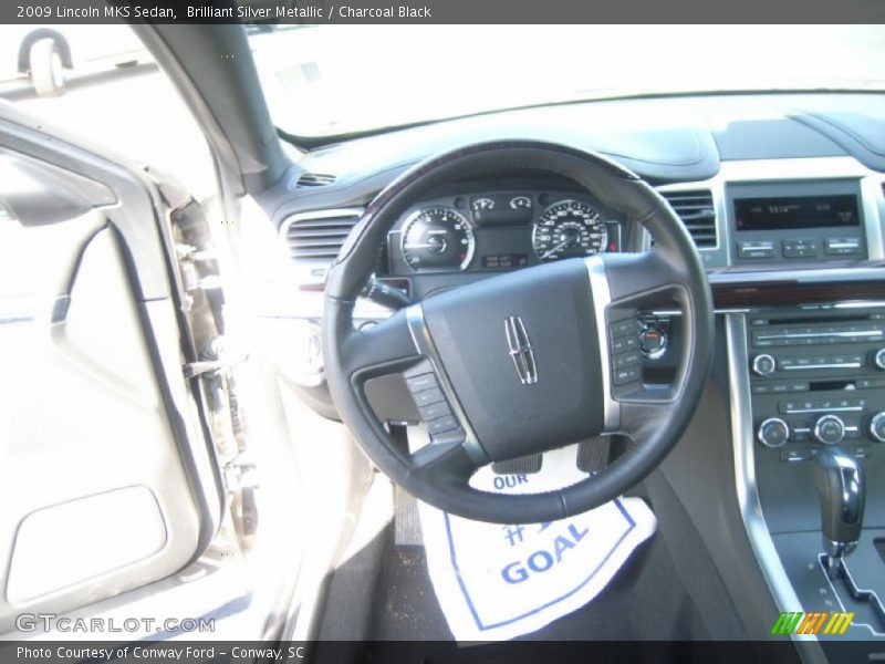 Brilliant Silver Metallic / Charcoal Black 2009 Lincoln MKS Sedan