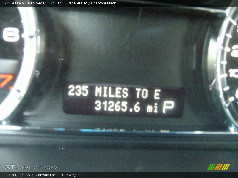 Brilliant Silver Metallic / Charcoal Black 2009 Lincoln MKS Sedan