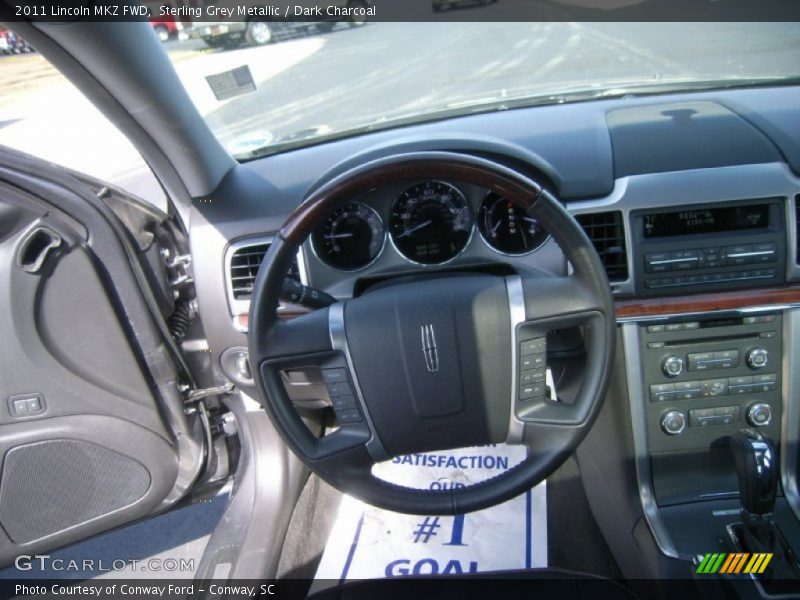 Sterling Grey Metallic / Dark Charcoal 2011 Lincoln MKZ FWD