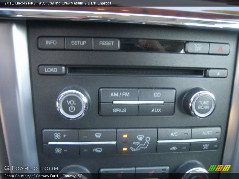 Sterling Grey Metallic / Dark Charcoal 2011 Lincoln MKZ FWD