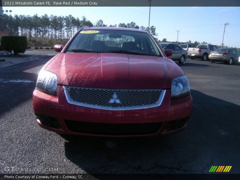 Rave Red / Medium Gray 2011 Mitsubishi Galant FE