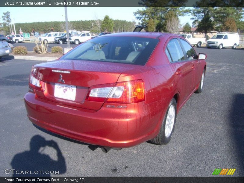 Rave Red / Medium Gray 2011 Mitsubishi Galant FE