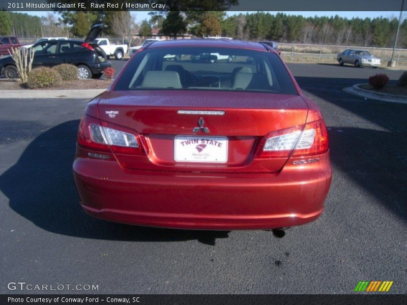 Rave Red / Medium Gray 2011 Mitsubishi Galant FE