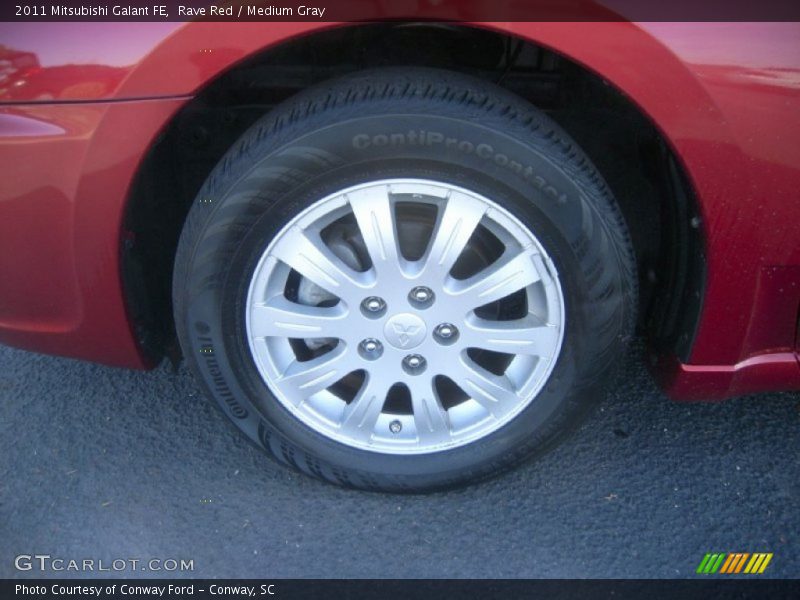 Rave Red / Medium Gray 2011 Mitsubishi Galant FE