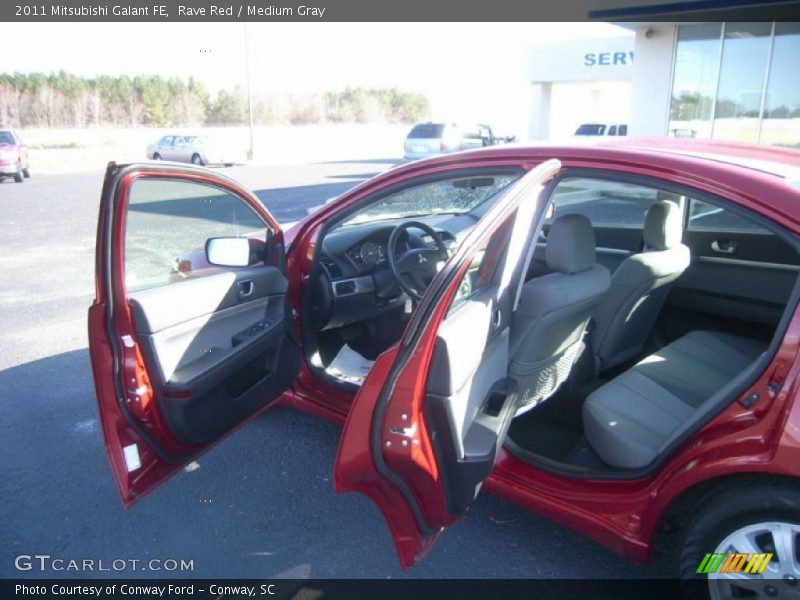 Rave Red / Medium Gray 2011 Mitsubishi Galant FE