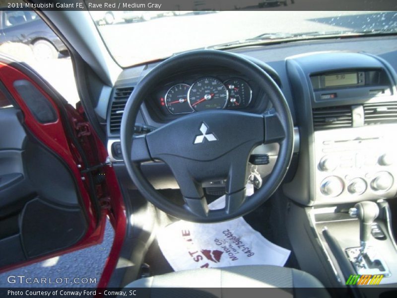 Rave Red / Medium Gray 2011 Mitsubishi Galant FE