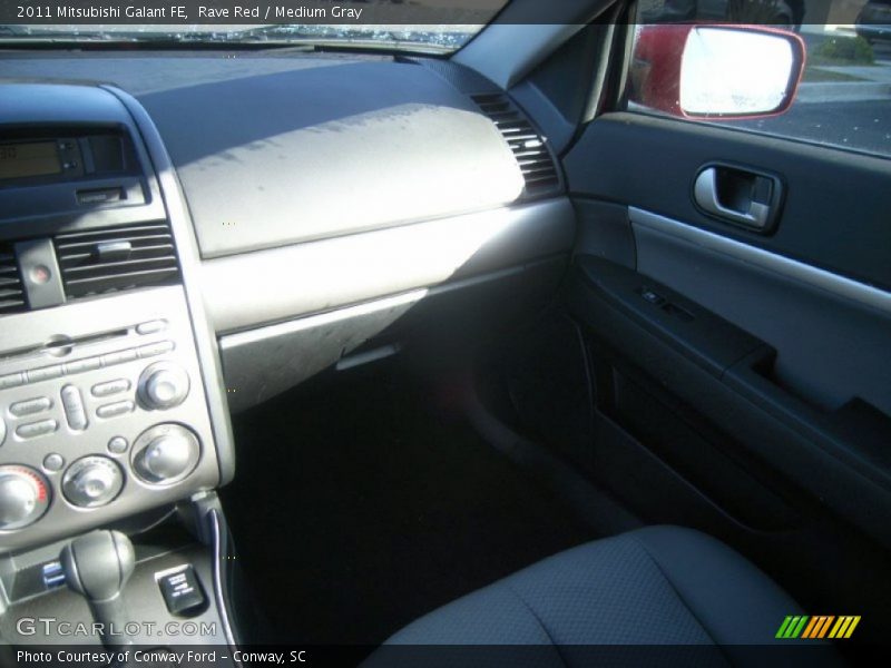 Rave Red / Medium Gray 2011 Mitsubishi Galant FE