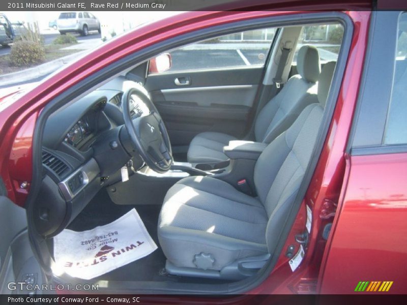 Rave Red / Medium Gray 2011 Mitsubishi Galant FE