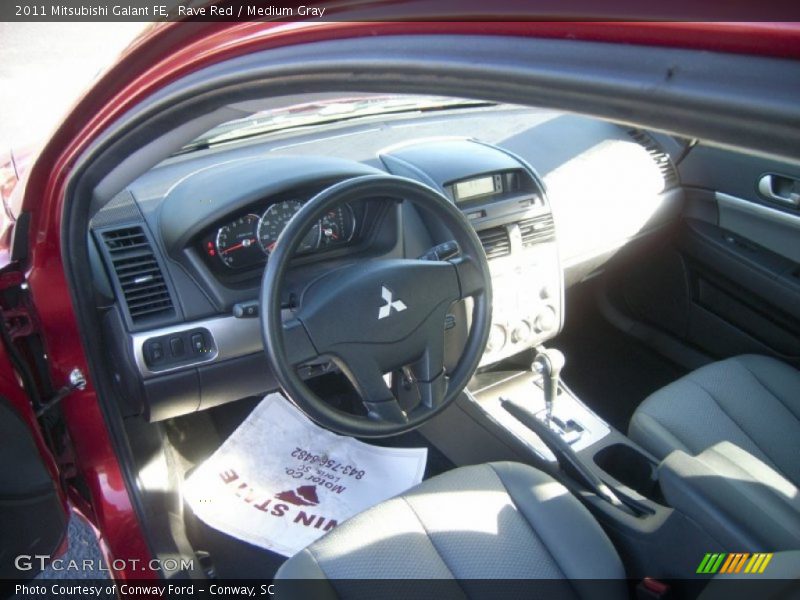 Rave Red / Medium Gray 2011 Mitsubishi Galant FE