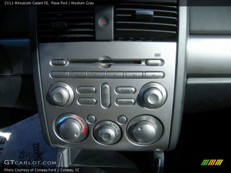 Rave Red / Medium Gray 2011 Mitsubishi Galant FE