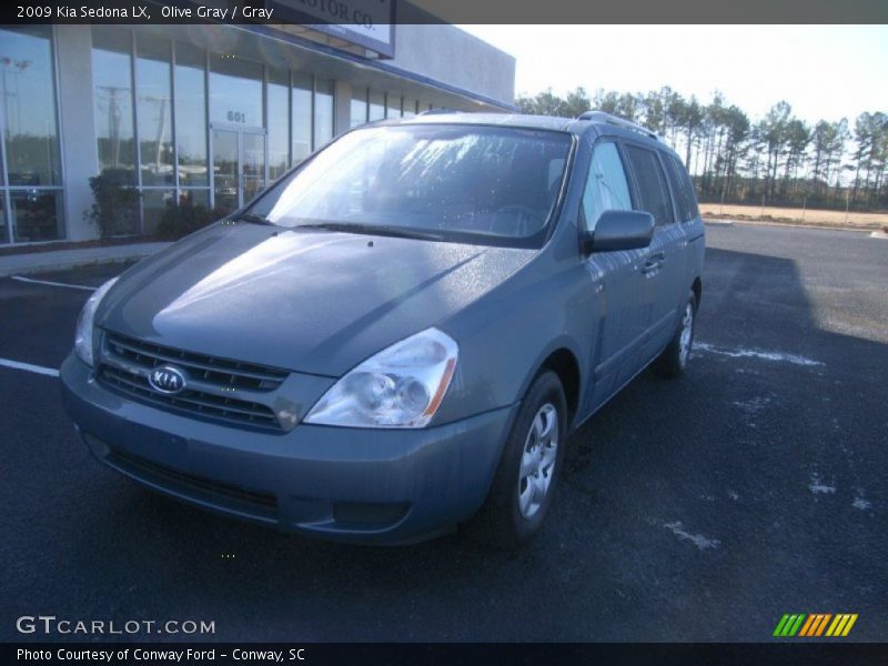 Olive Gray / Gray 2009 Kia Sedona LX