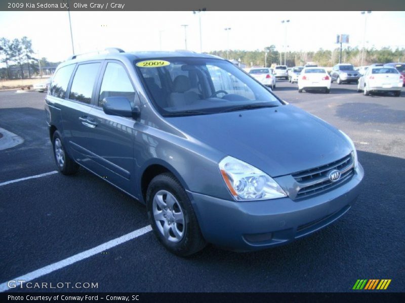 Olive Gray / Gray 2009 Kia Sedona LX