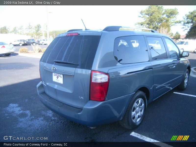 Olive Gray / Gray 2009 Kia Sedona LX