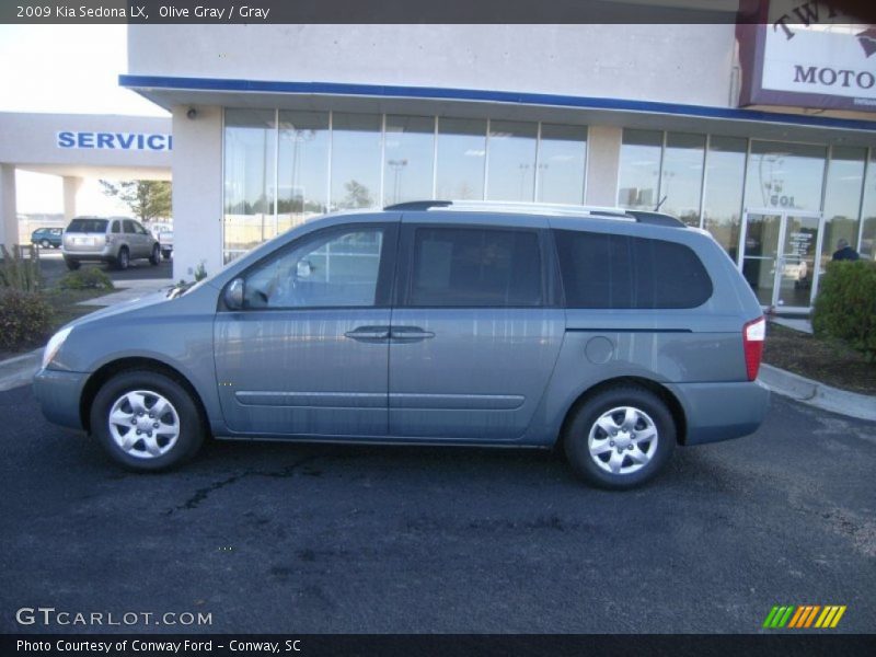 Olive Gray / Gray 2009 Kia Sedona LX