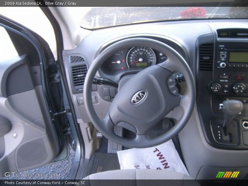 Olive Gray / Gray 2009 Kia Sedona LX