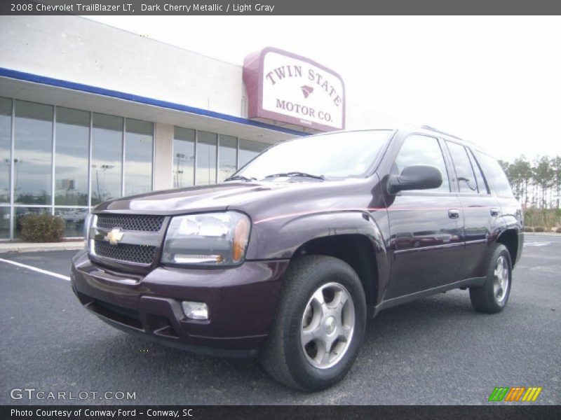 Dark Cherry Metallic / Light Gray 2008 Chevrolet TrailBlazer LT