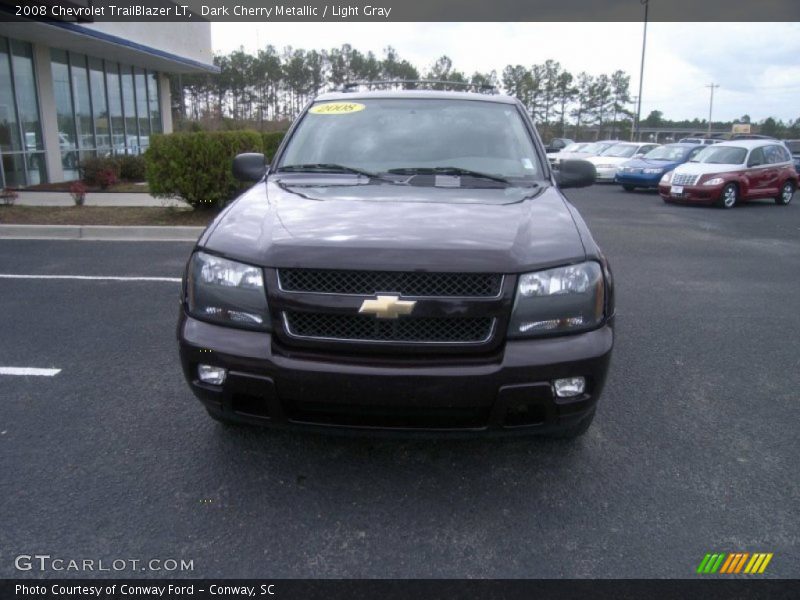 Dark Cherry Metallic / Light Gray 2008 Chevrolet TrailBlazer LT