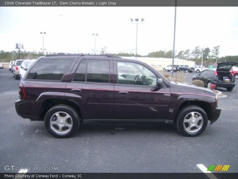 Dark Cherry Metallic / Light Gray 2008 Chevrolet TrailBlazer LT