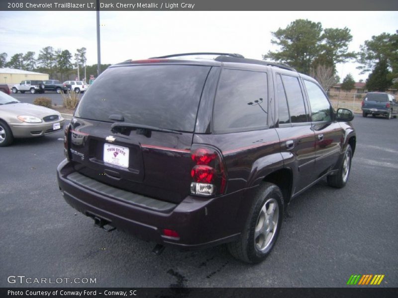Dark Cherry Metallic / Light Gray 2008 Chevrolet TrailBlazer LT
