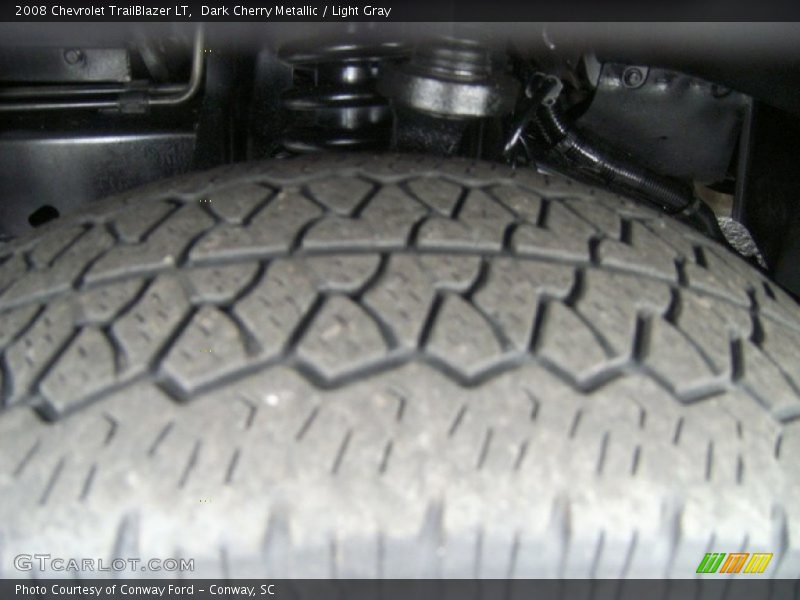 Dark Cherry Metallic / Light Gray 2008 Chevrolet TrailBlazer LT