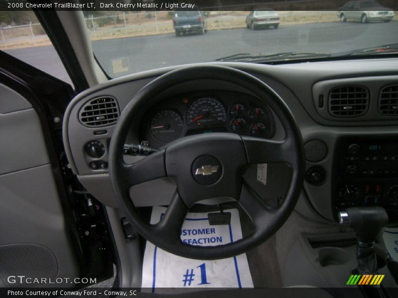 Dark Cherry Metallic / Light Gray 2008 Chevrolet TrailBlazer LT