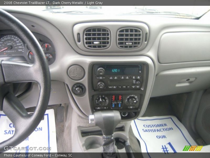 Dark Cherry Metallic / Light Gray 2008 Chevrolet TrailBlazer LT