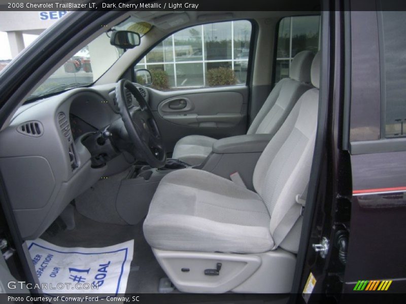 Dark Cherry Metallic / Light Gray 2008 Chevrolet TrailBlazer LT