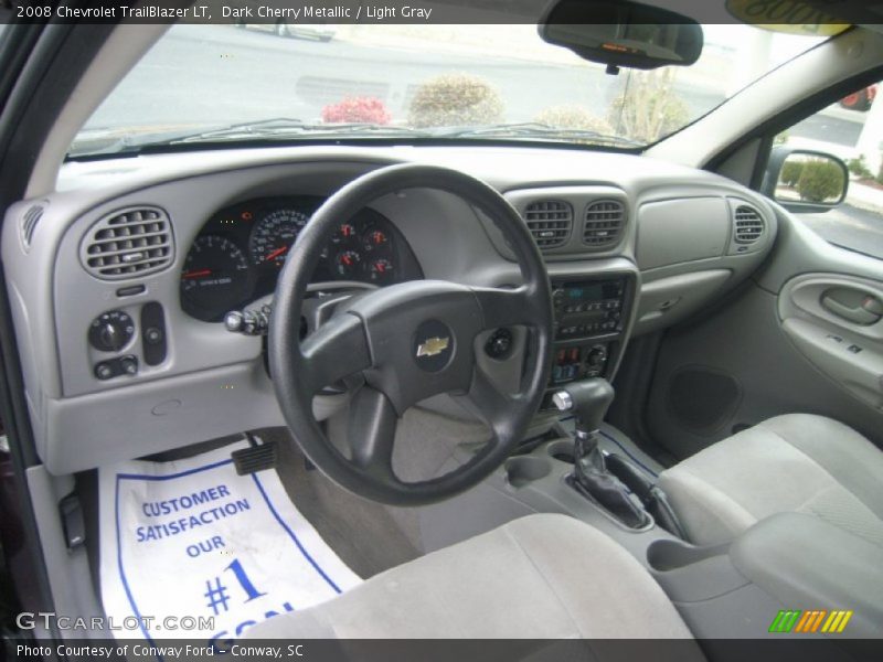 Dark Cherry Metallic / Light Gray 2008 Chevrolet TrailBlazer LT