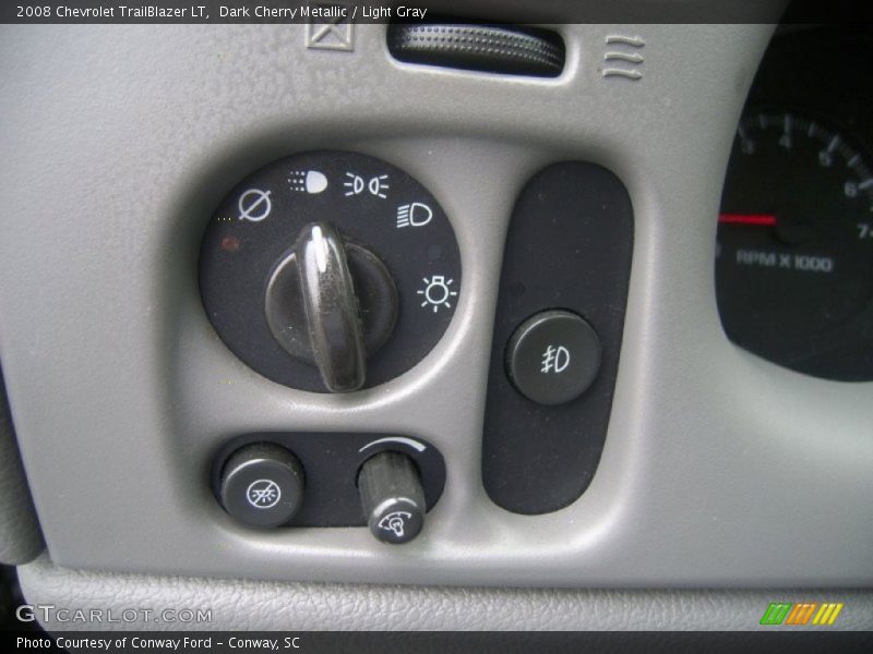 Dark Cherry Metallic / Light Gray 2008 Chevrolet TrailBlazer LT