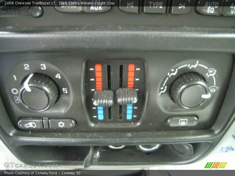 Dark Cherry Metallic / Light Gray 2008 Chevrolet TrailBlazer LT
