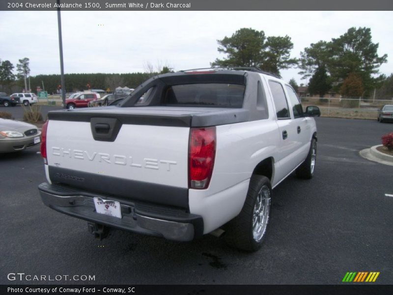 Summit White / Dark Charcoal 2004 Chevrolet Avalanche 1500