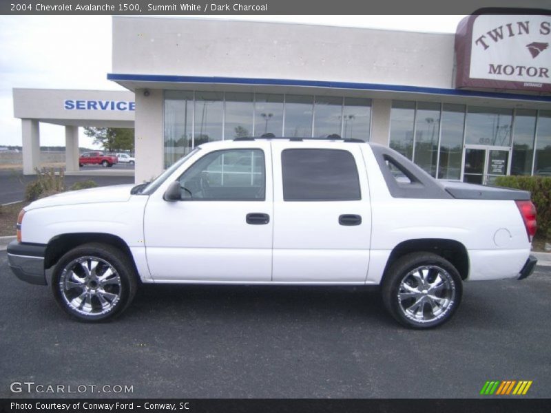 Summit White / Dark Charcoal 2004 Chevrolet Avalanche 1500