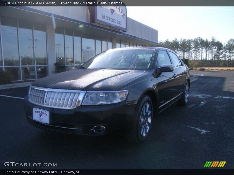 Tuxedo Black Metallic / Dark Charcoal 2009 Lincoln MKZ AWD Sedan
