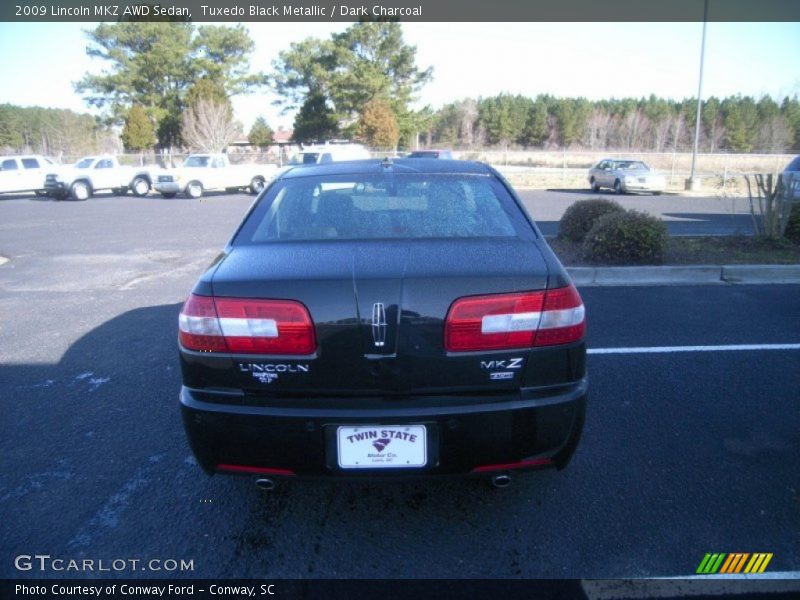 Tuxedo Black Metallic / Dark Charcoal 2009 Lincoln MKZ AWD Sedan