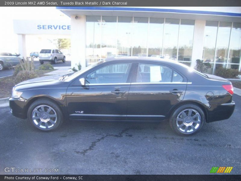 Tuxedo Black Metallic / Dark Charcoal 2009 Lincoln MKZ AWD Sedan