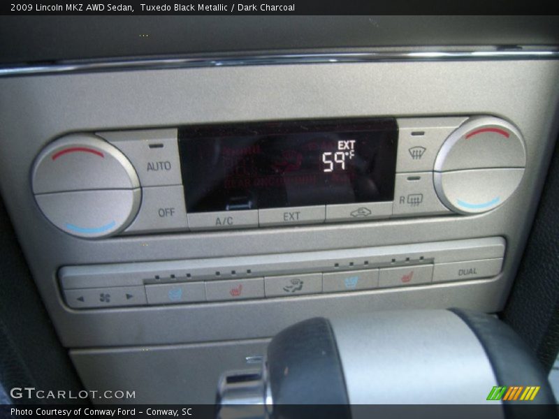 Tuxedo Black Metallic / Dark Charcoal 2009 Lincoln MKZ AWD Sedan