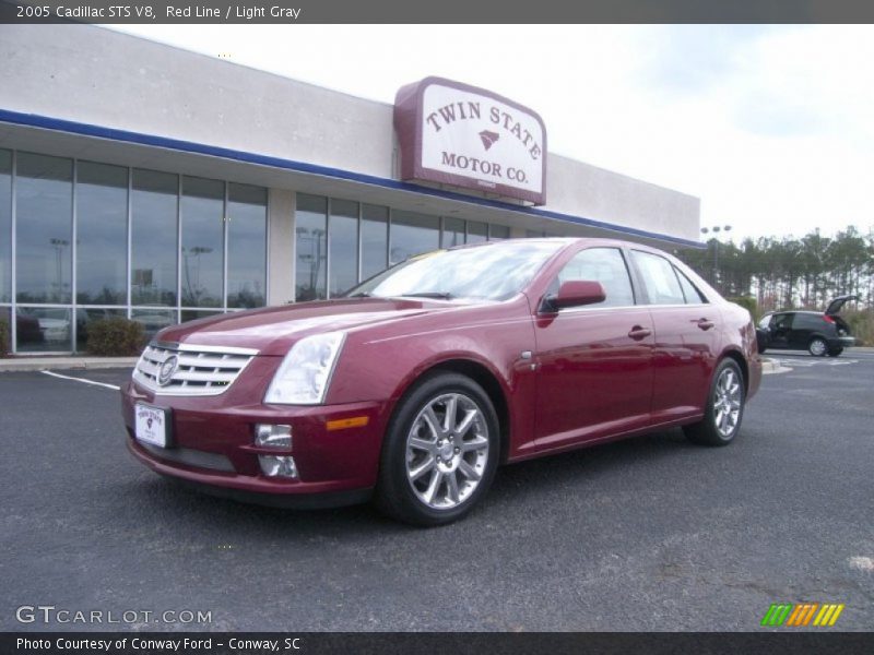 Red Line / Light Gray 2005 Cadillac STS V8