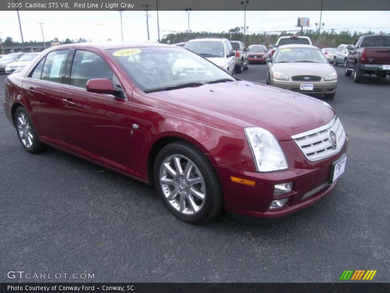 Red Line / Light Gray 2005 Cadillac STS V8