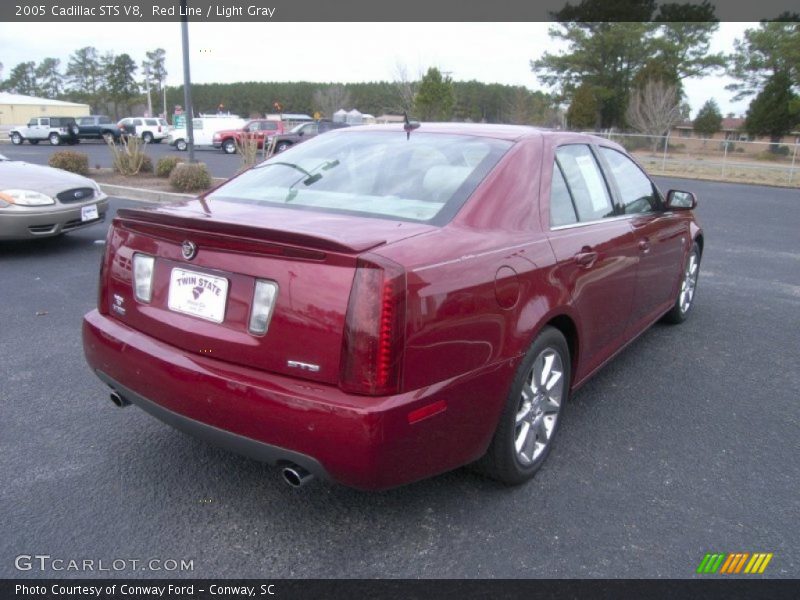 Red Line / Light Gray 2005 Cadillac STS V8