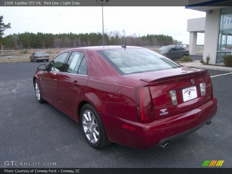 Red Line / Light Gray 2005 Cadillac STS V8