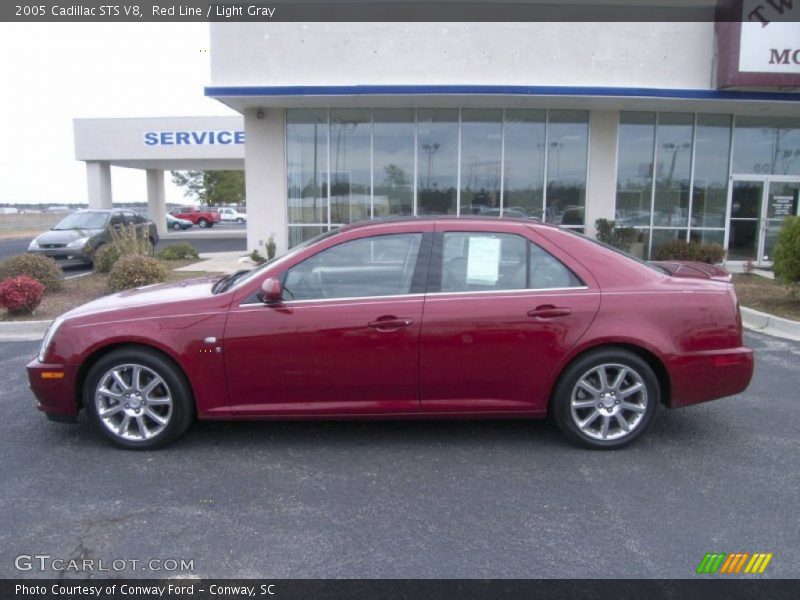 Red Line / Light Gray 2005 Cadillac STS V8