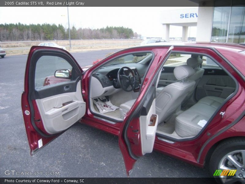Red Line / Light Gray 2005 Cadillac STS V8