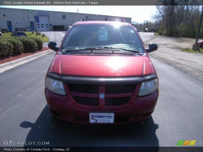 Inferno Red Pearlcoat / Taupe 2001 Dodge Grand Caravan EX