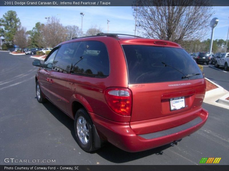 Inferno Red Pearlcoat / Taupe 2001 Dodge Grand Caravan EX