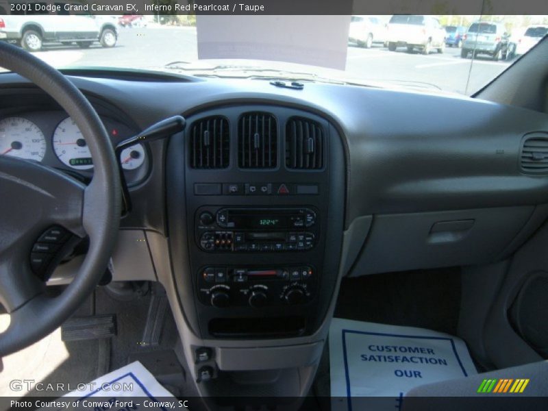 Inferno Red Pearlcoat / Taupe 2001 Dodge Grand Caravan EX